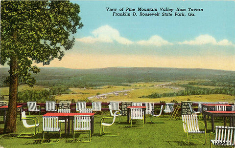 Pine Mountain Valley Franklin D Roosevelt State Park Georgia Vintage Postcard (unused)