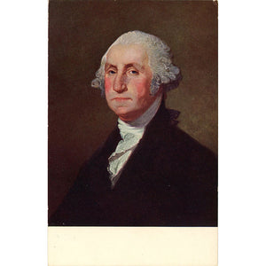 President George Washington Portrait by Gilbert Stuart Vintage Postcard (unused) - Vintage Postcard Boutique