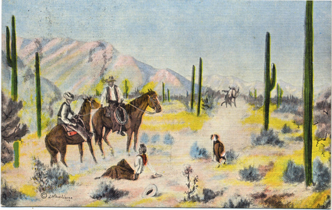Cowboys &amp; Western Postcards