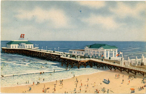 Heinz Ocean Pier Atlantic City New Jersey Vintage Postcard (unused)