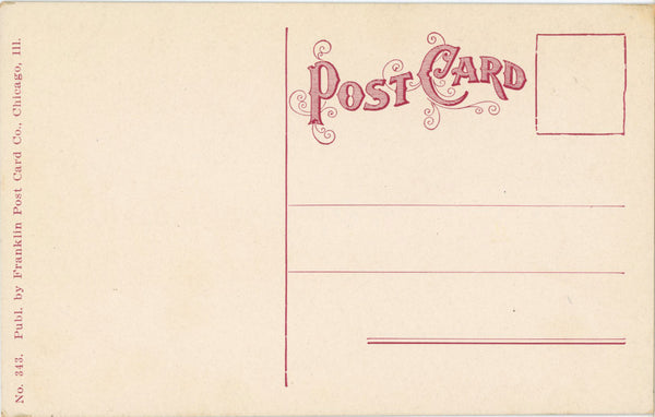 Jackson Park Life Saving Station Chicago Illinois Vintage Postcard (unused) c. 1910