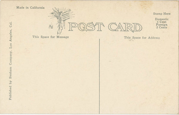 Oil Wells Los Angeles California Vintage Postcard c 1910s (unposted)
