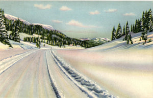 Snowy Wolf Creek Pass - San Luis Valley & San Juan Basin Colorado Postcard (unused) - Vintage Postcard Boutique