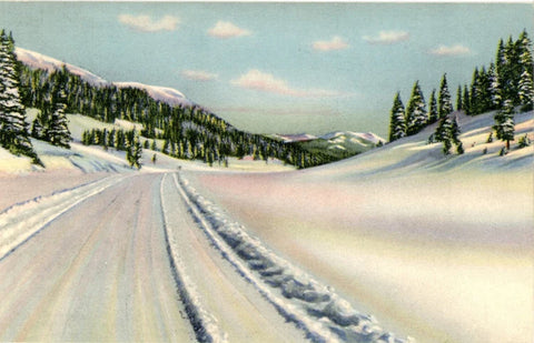 Snowy Wolf Creek Pass - San Luis Valley & San Juan Basin Colorado Postcard (unused)