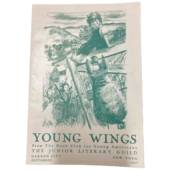 Vintage Young Wings Junior Literary Guild Booklet 1947