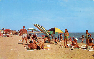 Asbury Park New Jersey Beach Scene Vintage Postcard (unused)