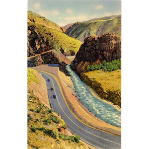 Bear Creek Canyon Highway Denver Mountain Parks Colorado Vintage Postcard (unused)
