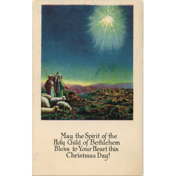 Holy Child of Bethlehem Christmas Vintage Postcard 1927