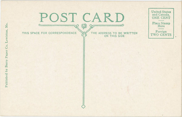 Brook Trout Pleasant River Katahdin Iron Works Maine Vintage Postcard c. 1910 (unused)