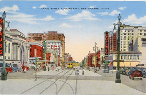 Canal Street Looking East New Orleans Louisiana Vintage Postcard (unposted) - Vintage Postcard Boutique