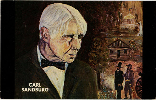 Carl Sandburg American Poet Journalist Vintage Postcard (unposted)