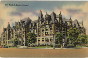 St. Louis City Hall Missouri Vintage Postcard (unposted) - Vintage Postcard Boutique