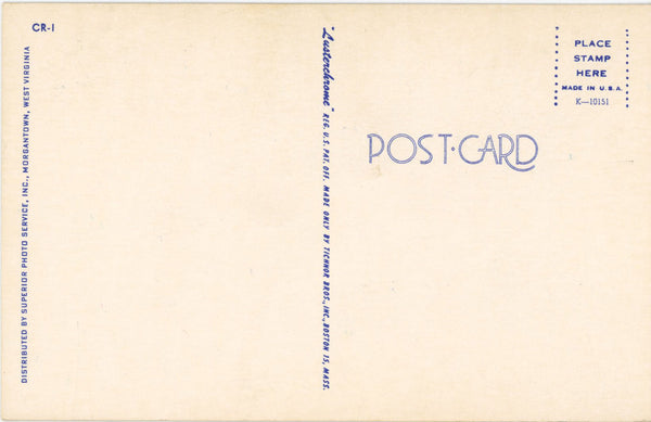 Cooper's Rock State Forest West Virginia Large Letter Vintage Postcard (unused)