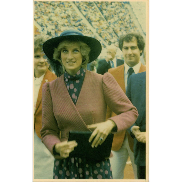 Princess Diana at World University Games Edmonton Vintage Postcard (unused)