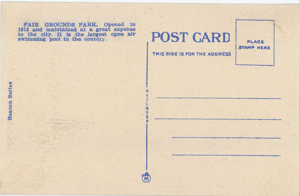 Fair Grounds Park Entrance St. Louis Missouri Vintage Postcard c. 1920s (unused)
