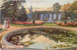 Famous Old Gardens Warwick Castle Vintage Tuck's Oilette Botanical Postcard 1910s (unused) - Vintage Postcard Boutique