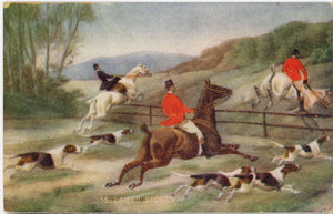 Hunting Dogs & Horses Field Sports Vintage Postcard c. 1910s - Vintage Postcard Boutique