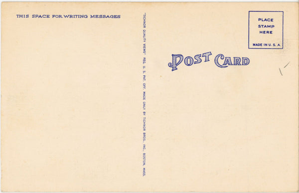 Repairing Fish Pounds Long Beach Island New Jersey Fishing Boats Vintage Postcard (unposted)