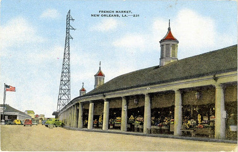 New Orleans Louisiana French Market Vintage Postcard (unused)