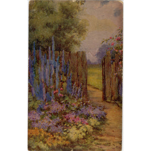 Tuck's Oilette Garden Fair Botanical Vintage Postcard 1910s (unused) - Vintage Postcard Boutique