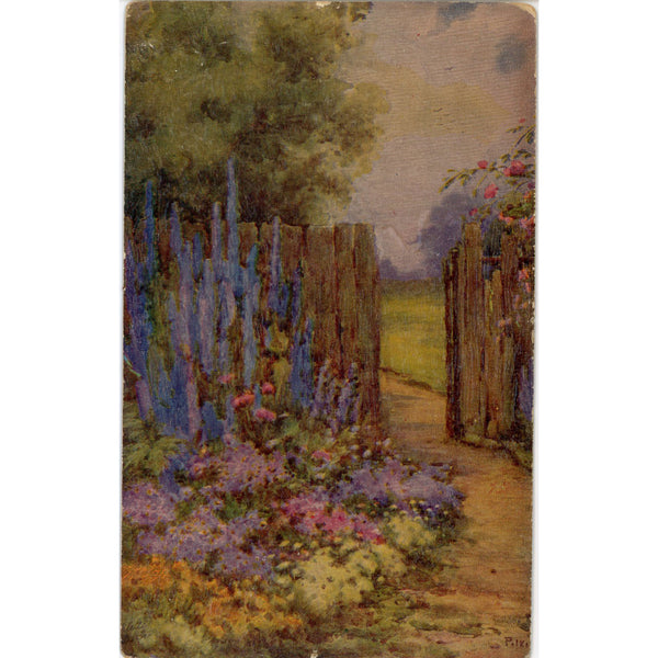 Tuck's Oilette Garden Fair Botanical Vintage Postcard 1910s (unused) - Vintage Postcard Boutique