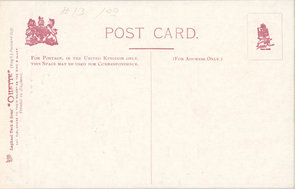 Vintage Tuck's Oilette Botanical Postcard Gardens of Kent Flower Border 1910s (unused) - Vintage Postcard Boutique