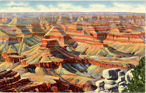 Grand Canyon National Park from El Tovar Vintage Arizona Postcard (unused) - Vintage Postcard Boutique