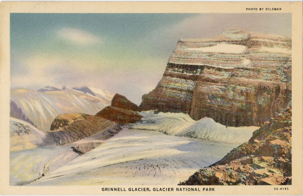 Grinnell Glacier - Glacier National Park Montana Vintage Postcard (unposted)