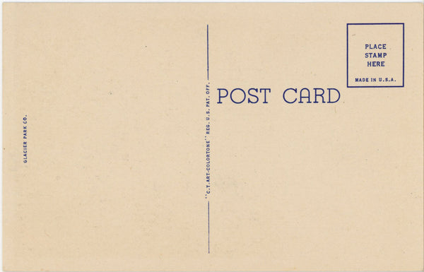 Heavens Peak Glacier National Park Montana Vintage Postcard (unposted)