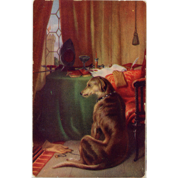 High Life Dog Painting by Landseer Vintage Postcard c. 1910s