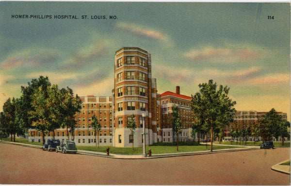 Homer G. Phillips Hospital St. Louis Missouri Vintage Postcard c. 1930s (unposted) - Vintage Postcard Boutique