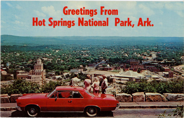 West Mountain Drive Hot Springs National Park Arkansas Vintage Postcard c 1960s