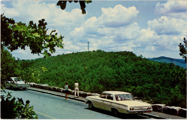 West Mountain Vista Hot Springs National Park Arkansas Vintage Postcard c 1960s