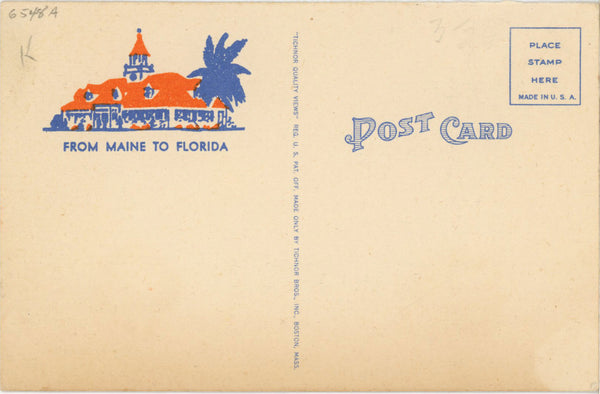Howard Johnson's Motels & Restaurants Vintage Postcard c1940s (unposted)