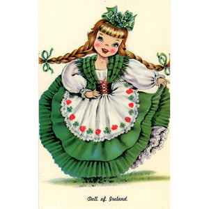 Doll of Ireland Vintage Postcard - Dolls of Many Lands Series (unused)