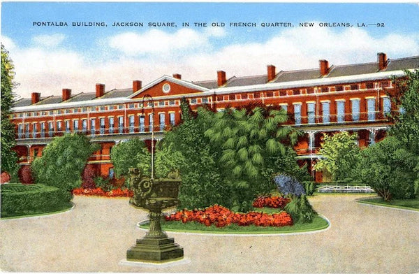 Jackson Square Pontalba Building New Orleans Louisiana Vintage Postcard (unused)