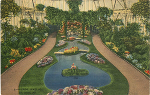 Forest Park Jewel Box Interior St. Louis Missouri Vintage Postcard (unused) - Vintage Postcard Boutique
