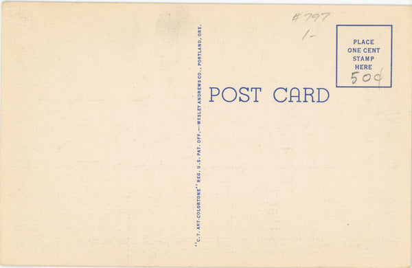 Pacific Ocean Deep Sea Jumbo Crab Vintage Fishing Postcard (unposted)