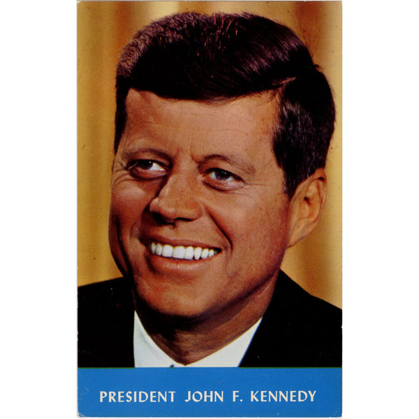 John F. Kennedy JFK Portrait 35th President Vintage Postcard (unused)