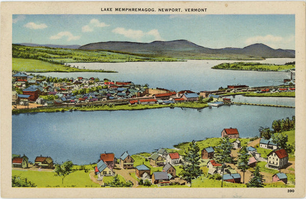 Newport Vermont Lake Memphremagog Vintage Postcard (unused)