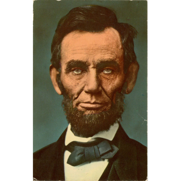 President Abraham Lincoln Portrait Vintage Postcard 1939