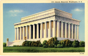 Lincoln Memorial Washington D.C. Vintage Postcard (unused)