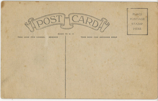 Lonesome Kiss Card WWII Romantic Vintage Postcard 1942