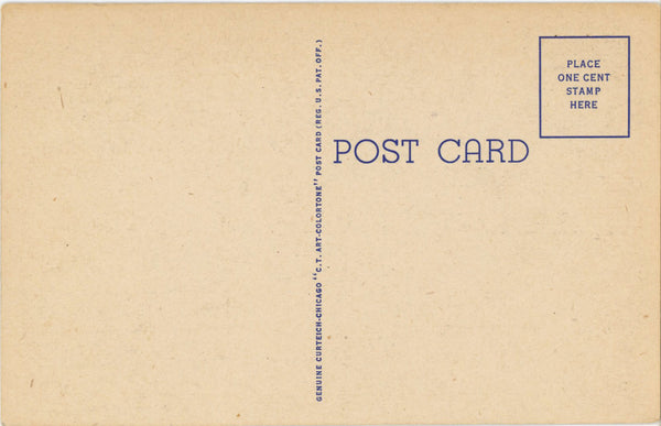 Mississippi State Seal Flag Flower Vintage Postcard (unposted)