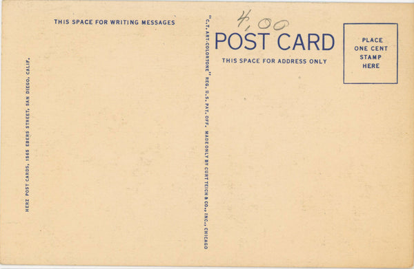 Hopi & Navajo Indians Grand Canyon National Park Vintage Native American Postcard (unposted)