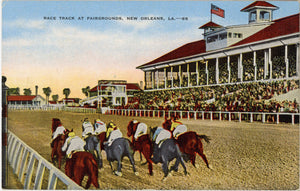 Horse Race Track Fairgrounds New Orleans Louisiana Vintage Postcard (unposted) - Vintage Postcard Boutique