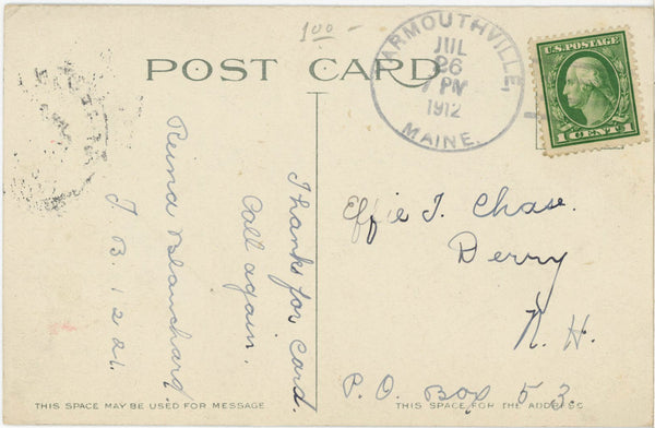 Portland Maine End of Orr's Island Vintage Postcard 1912