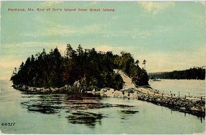 Portland Maine End of Orr's Island Vintage Postcard 1912 - Vintage Postcard Boutique