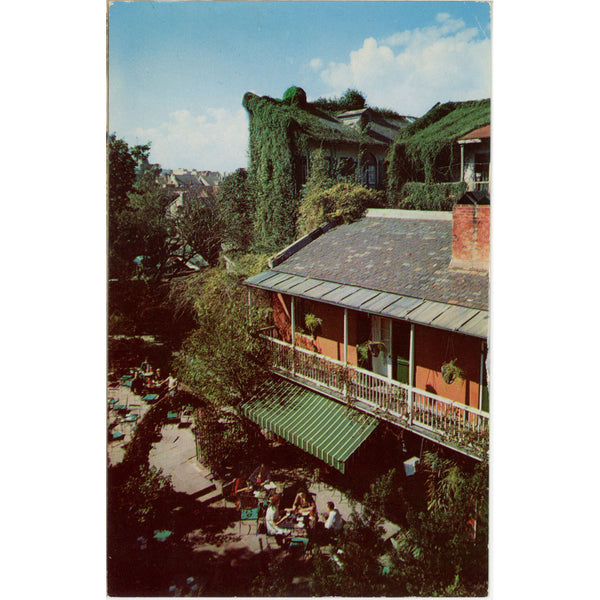 New Orleans Louisiana Pat O'Brien's Courtyard Vintage Postcard 1960s (unposted)