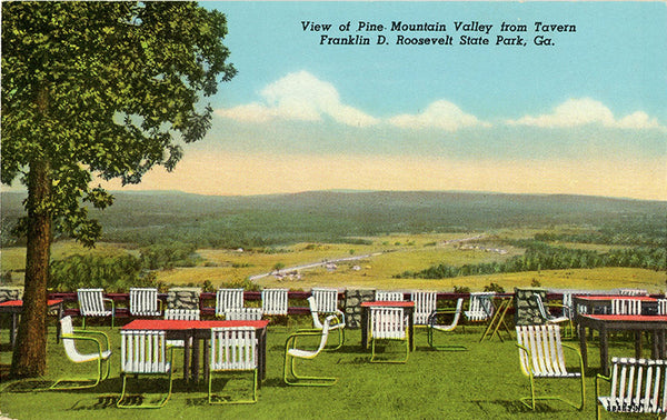 Pine Mountain Valley Franklin D Roosevelt State Park Georgia Vintage Postcard (unused)